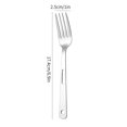 thumbnail image 3 of Stainless Steel Camping Cutlery Set – Portable Outdoor Fork Knife Spoon for Travel Hiking Backpacking Picnic Reusable Silverware, 3 of 8