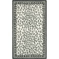 thumbnail image 4 of SAFAVIEH Chelsea Doriane Geometric Borders Wool Runner Rug, White/Black, 2'6" x 10', 4 of 9