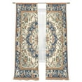 thumbnail image 6 of Southwestern Sheer Curtains for Living Room Bedroom Heritage Antique Boho Country Rustic Sheer Curtains 108 Inch Long 2 Panels Set Light Filtering Curtain Window Treatments Drapes for Dining Room, 6 of 6