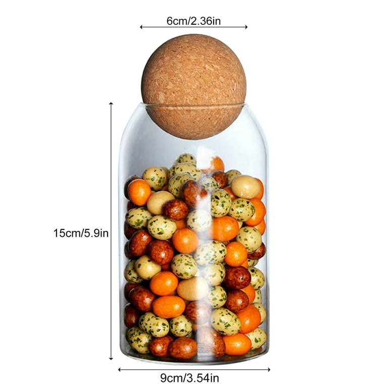 Pyrex Borosilicate Glass Food Container Jar with Cork Ball Lid - China Cork  Glass Jar and Glass Jar price