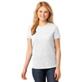 thumbnail image 1 of Port & Company Ladies 5.4-oz 100% Cotton T-Shirt, White, Small, 1 of 1