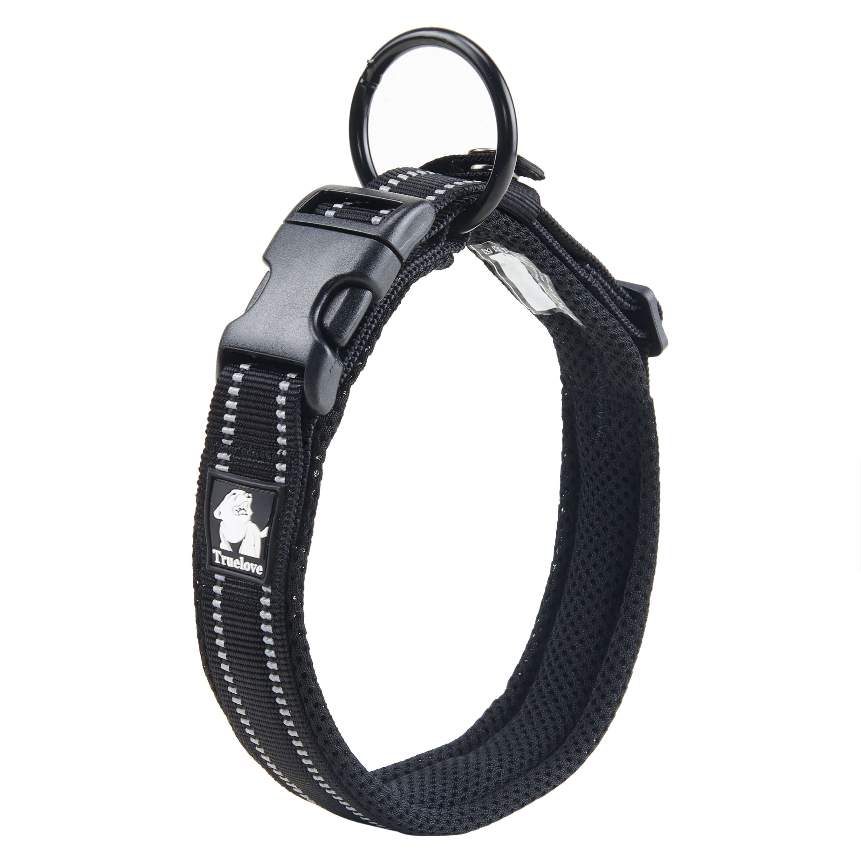 Truelove Reflective Dog Collar with Plastic Clipin Buckle, Highgrade