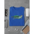 thumbnail image 3 of Hand Drawn Sea Turtle Watercolor T-Shirt Men -Image by Shutterstock, Male XX-Large, 3 of 4
