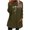 Army Green, variant on Relaxed Fit Winter Plush Jacket Top for Women Letter Print Pocket Long Sleeve Round Neck Thick Warm Holiday Getaway Basic 2026