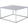 thumbnail image 1 of Convenience Concepts Gold Coast Collection Faux Marble Coffee Table with Silver Metal Frame, Black, 1 of 7