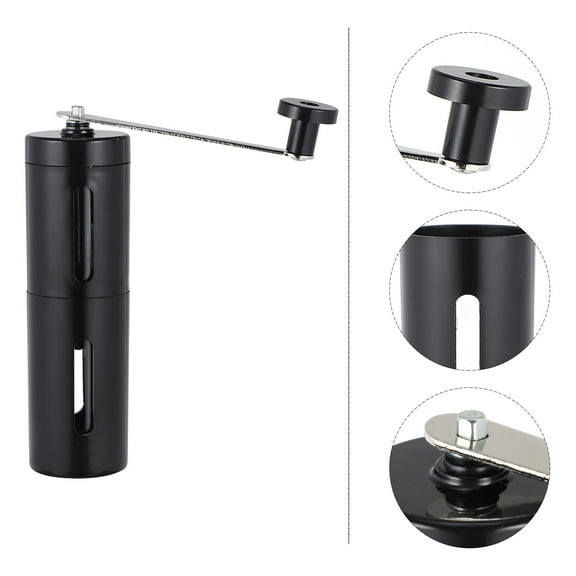 Mobutofu Compact Coffee Grinder Manual Operation Black Cylindrical 1Pack 8.9X2.5In