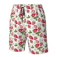 thumbnail image 6 of Uemuo Strawberry1 Pattern Men's Swim Trunks Hawaiian Beach Bathing Suit Swimsuits Beach Quick-Dry Shorts with Pockets-, 6 of 9