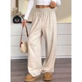 thumbnail image 5 of Women Sweatpants Baggy Wide Leg Pants Lounge Comfy Palazzo Joggers with Pockets Color S, 5 of 8