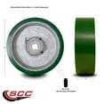 thumbnail image 2 of 8" x 3" Poly Tread on Cast Iron Keyed Drive Wheel - 22mm Bore - Service Caster, 2 of 2