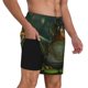 thumbnail image 2 of Fotbe Intellectual Frog Pond Traje de Baño para Hombre – Shorts de Natación de Secado Rápido con Forro y Bolsillos-X-Large, 2 of 6