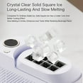 thumbnail image 2 of Desktop Small Ice Maker Mini and Convenient Home and Office Camping Car Cube Ice Making Automatic Ice Box US Plug White,1 * Ice Maker 1 * Plug 1 * Instructions in Chinese and English 1 * Lid,White, 2 of 7