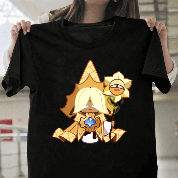 Pure Vanilla Cookie Run Kingdom Cute Video Game Art Unisex T-Shirt, up to size 3XL.