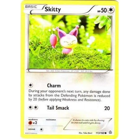 Pokemon Primal Clash Common Skitty #113