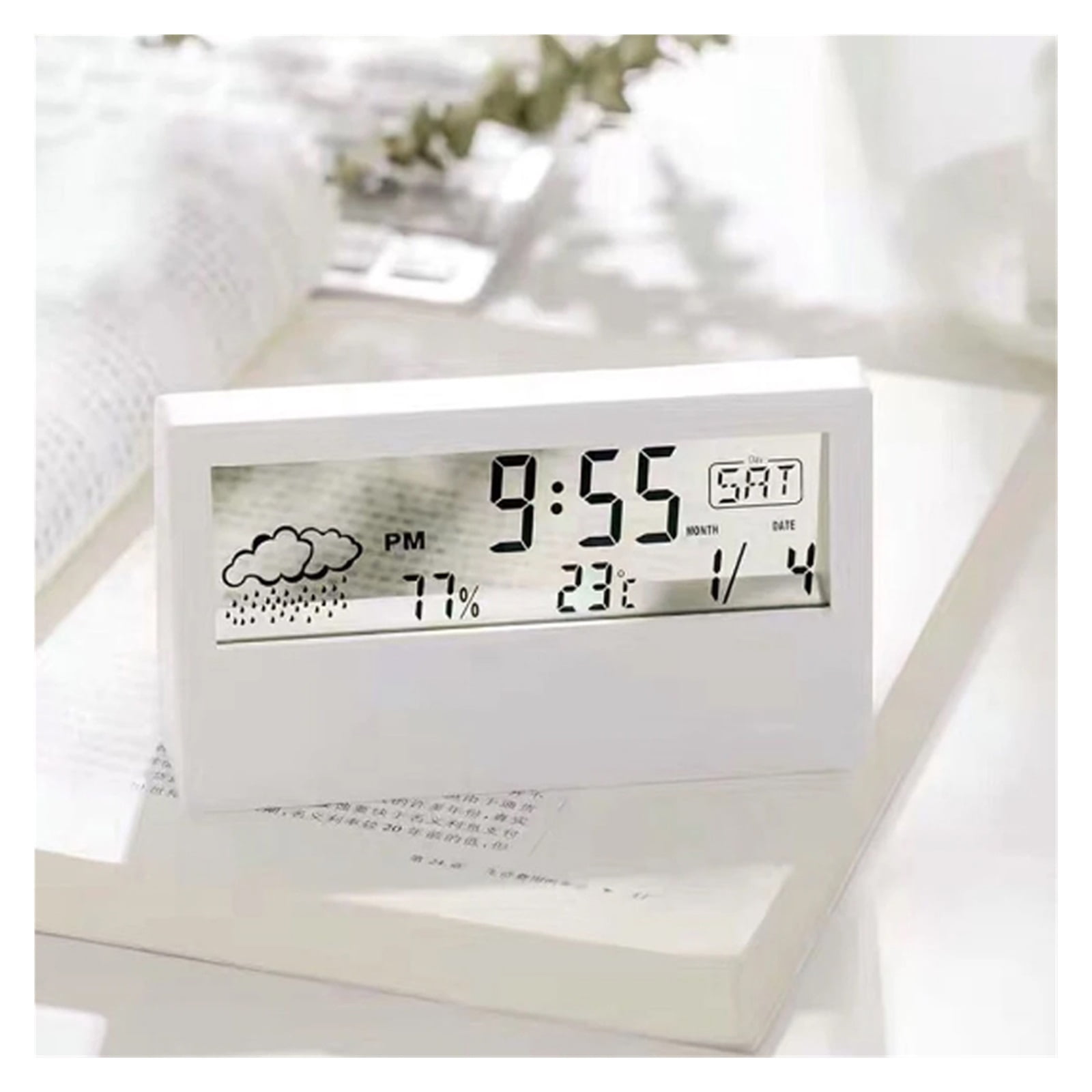 LED Thermometer Electronic Temperature Humidity Meter Weather Station for Home ,Simple Operation