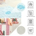 thumbnail image 3 of Yayeee Bath Rug for Bathroom Floor Non Slip Rectangle Fluffy Soft Absorbent Mat, 16"x24", Green Christmas Houses, 3 of 7