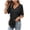 Black, variant on Kinrui Womens Short Sleeve Hooded T-Shirts Casual V Neck Loose Fit Lightweight Solid Color Pullover Top White 2XL