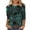 Green, variant on Yxbdin Halloween Spider Web Print Shirts for Women Graphic Tees Casual Crew Neck 3/4 Sleeve Tops Comfortbale Fashion Tshirts for Halloween Holiday