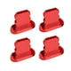 thumbnail image 1 of Bearachild 4Pcs Mobile Phone Stopper Dust Proof USB Protection Anti-dust Cap Micro Charging Port Replacement for 13/Mini/Pro/Pro Max Cables de audio/vídeo Rojo, 1 of 4
