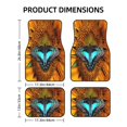 thumbnail image 2 of Sikiie Butterfly Alighted On Sunflowers Car Foot Mat Set of 4 Pieces Basics Universal Fit Rubber Carpet Floor Mats For Car SUV Van & Truck, 26.8"L x 17.3"W (Front), 13"L x 17.3"W(Rear), 2 of 6