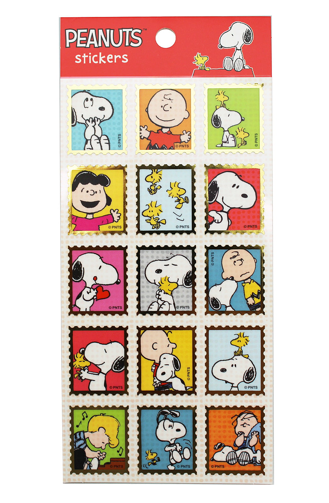Snoopy and Friends Hugs and Kisses Assorted Sticker Collection (15 ...