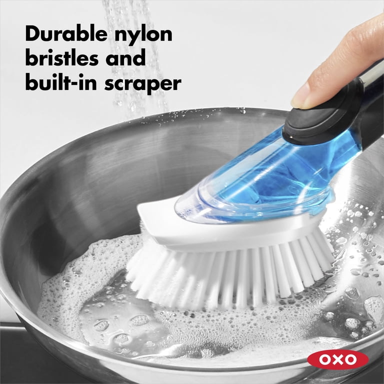 OXO Soap Dispenser Dish Brush, Lever Action photo 4