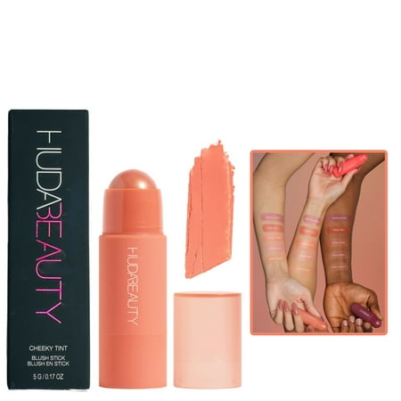HUDA BEAUTY Cheeky Tint Blush Stick PERKY PEACH