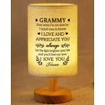 thumbnail image 1 of Lamp SUEHHYY Grammy Gifts Luz nocturna LED USB para mesita de noche, 1 of 7