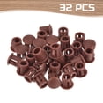 thumbnail image 3 of Uxcell 32Pcs Plastic Hole Plugs, Flush Type Panel Hole Plugs Insert End Caps for Locking Hole Furniture Cabinet 6mm Red-Brown, 3 of 6