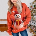 thumbnail image 2 of Ulanda Christmas Hoodies for Girls Winter Fleece Hooded Xmas Graphic Sweatshirt Holiday Cute Funny Pullover Sweater (Orange, 9-10 Years), 2 of 4