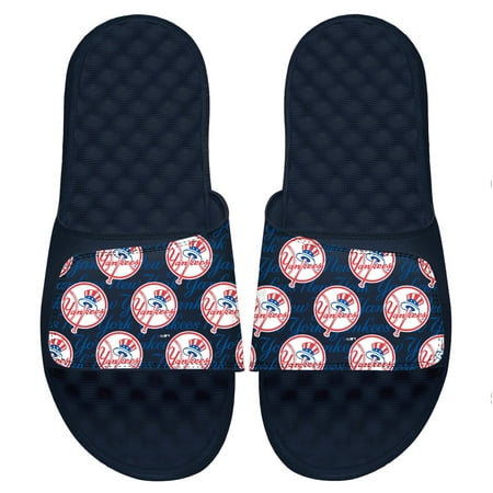 

Youth ISlide Navy New York Yankees Loudmouth Logo Slide Sandals