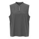 thumbnail image 3 of Ceisia Men's Relaxed Fit Henley Neck Sleeveless Tank Top with Chest Pocket for Casual Daily Wear Gray XXL Gifts, 3 of 5