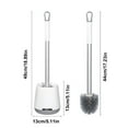 thumbnail image 3 of Toilet Brush and Holder,Stainless Steel Toilet Bowl Cleaning Brush Set,Under Rim Lip Brush and Storage Caddy for Bathroom, 3 of 7