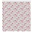 thumbnail image 2 of Ambesonne Birthday Shower Curtain, Party Boxes with Hearts, 69"Wx75"L, Scarlet Pale Grey White, 2 of 4