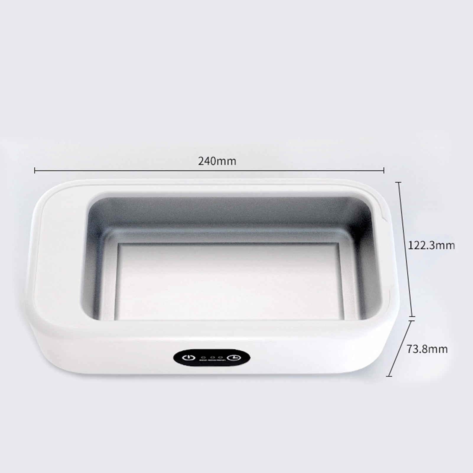 Homerr Ultrasonic Cleaning Machine Ultrasonic Cleaner Ultrasonic Jewelry Cleaner 360-Degree Deep Cleaning, Low Noise, EU Plug