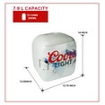 thumbnail image 6 of Coors Light 12 Can Portable Mini Fridge 12V DC 110V AC Cooler/Warmer 7.9L (8.3 qt), Personal Travel Fridge for Beer Snacks Lunch Takeout, Includes 12V and AC Cords, Home Office Dorm Travel, Gray, 6 of 7