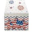thumbnail image 3 of FEOLGEHLY 4th of July Decorations, Independence Day Home Decor, 4th Of July Table Runner Patriotic Red White Blue Star Table Runner Independence Day Holiday Kitchen Dining Table Decor, 3 of 6