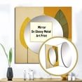 thumbnail image 3 of Designart "Serene Harmony in Honey-Colored Foliage II" Leaves Square Mirror For Wall Decor - Large Yellow Square Mirror Printed Wall Decor - Traditional Square Living Room Mirror, 3 of 5