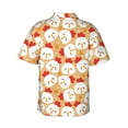 thumbnail image 3 of Picia Cartoon Chicken Gentle Cotton Regular Fit Short Sleeve Casual Hawaiian Shirt for Men-Medium, 3 of 9