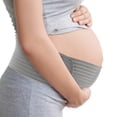 thumbnail image 1 of Faja de embarazo, soporte para el vientre, bandas de soporte para mujeres embarazadas, bandas de soporte ergonómicas y ajustables, color gris medio, 1 of 7
