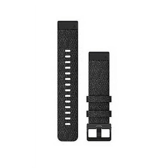 Garmin QuickFit® 20 Watch Bands Heathered Black Nylon with Black Hardware
