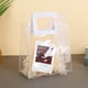 thumbnail image 1 of Xiao Hua Regalo, flores, bolsa de embalaje de caja de regalo, bolso de PVC transparente, bolsa de regalo para acompañantes de boda, bolsa de regalo para el 1 de junio (asa grande blanca, mediana), 1 of 5