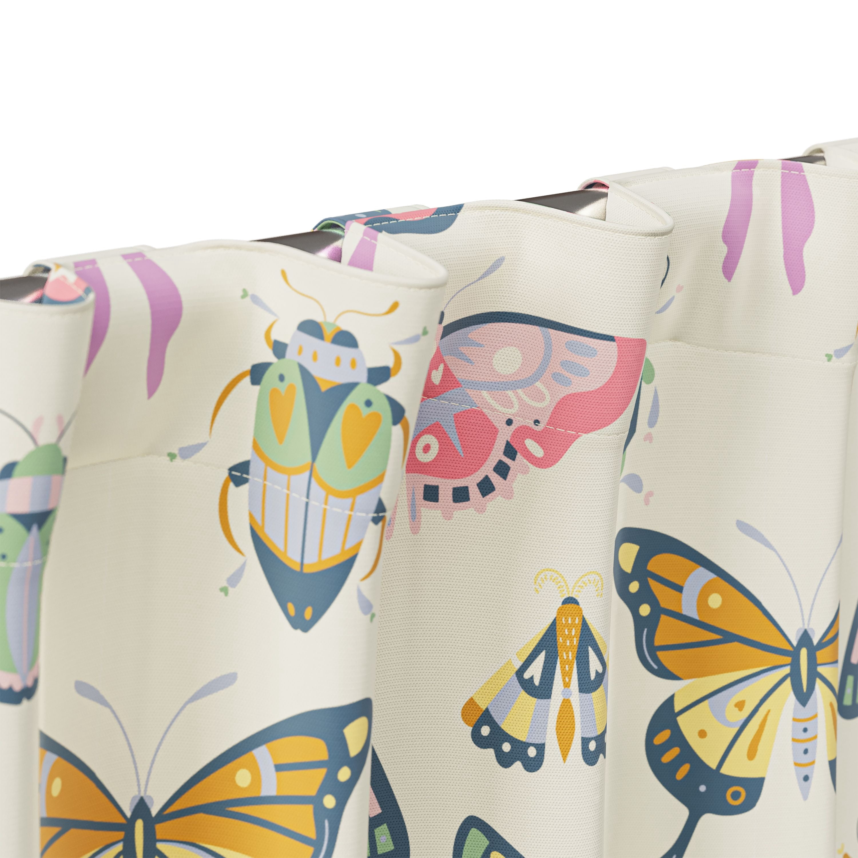 Mainstays Kids Multicolor Butterfly Printed Blackout Rod Pocket with Back Tabs Single Curtain Panel, Set of 1, 38" W x 95" L