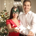 thumbnail image 2 of 6 piezas novedosas gafas de fiesta de Navidad accesorios de fotos gafas divertidas decoración de gafas de Navidad, 2 of 4