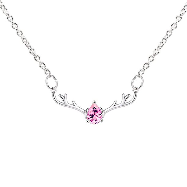 Collar de alces navideños Collar Colgante Alces de de Imitación Joyería para Mujer Magideal Collar de alces navideños