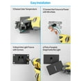 thumbnail image 2 of 6 Pack LED Horizontal 5CCT Step Lights, Replaceable Magnetic Faceplat Indoor Stair Light, Dimmable, Black, 2 of 8