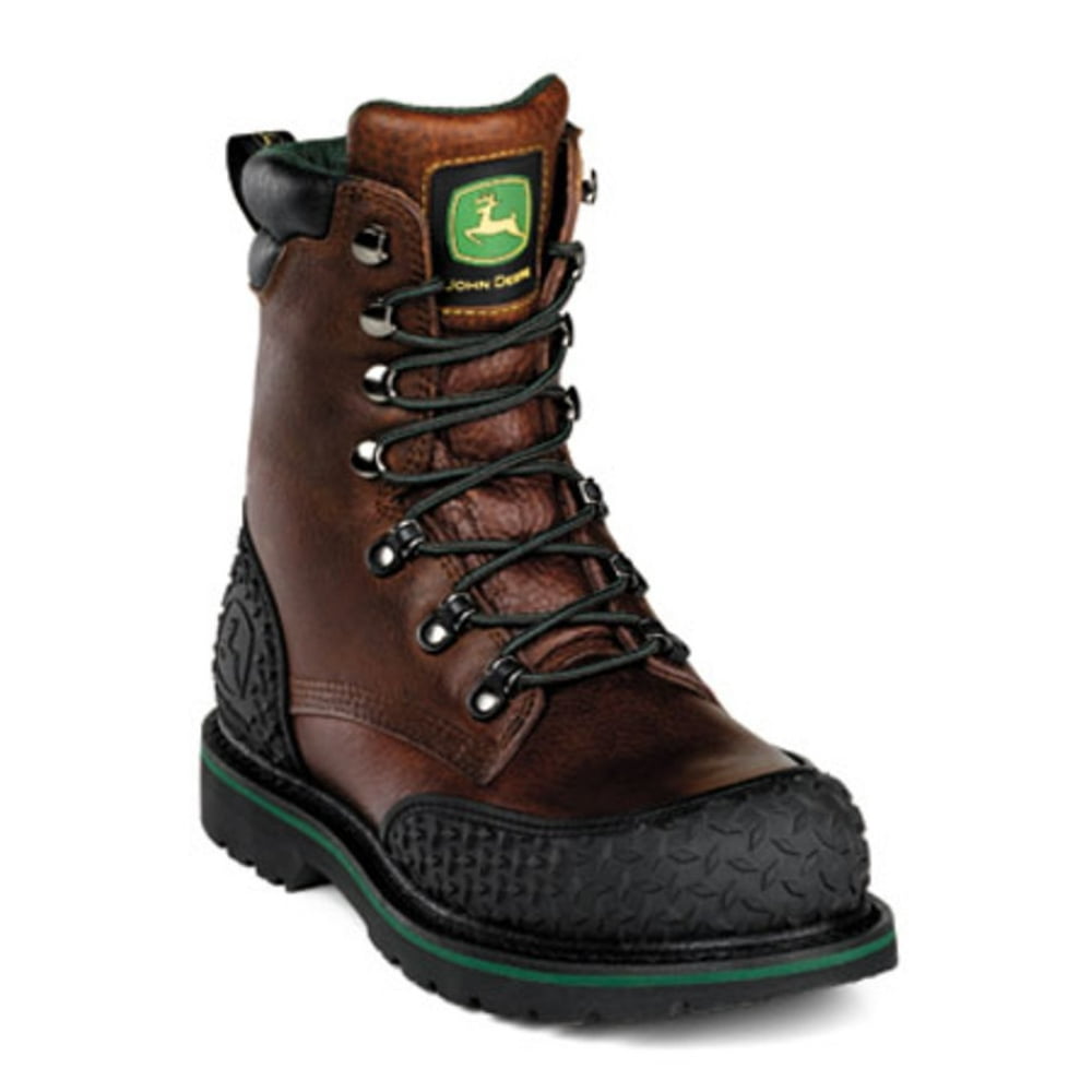 John Deere - Men's John Deere Steel Toe Lace Up Boots BROWN 6 M ...