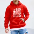thumbnail image 2 of Chandail à Capuche Imprimé Rugby pour Hommes avec Poche et Cordon de Serrage, Coupe Ample Décontractée, Style Business Confortable pour un Usage Quotidien, 2 of 4
