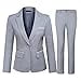 thumbnail image 3 of YUNCLOS Ensemble de Costume d'Affaires 2 Pcs pour Femmes Blazer Ajusté Gris, 3 of 4