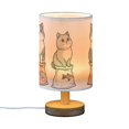 thumbnail image 7 of Yayeee Table Lamp for Bedroom Nightstand LED Portable Bedside Warm Light, Gray Cute Chubby Cat, 7 of 7