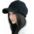 thumbnail image 2 of FrostHike 50%/100% Wool Newsboy Cap Winter Hat Visor Beret Cold Weather, 2 of 4